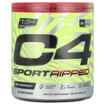 C4 / Cellucor, C4® Sport Ripped, предтренировочный комплекс, со вкусом клубники и арбуза, 280 г (9,9 унции)