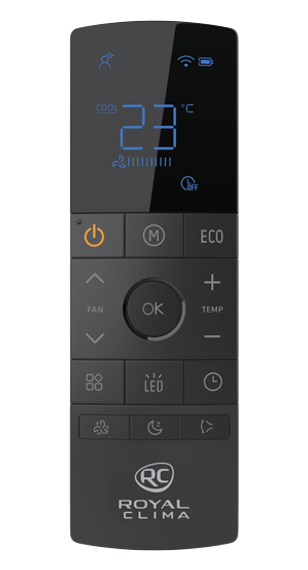 Внутренний блок настенного типа для мульти сплит-систем ROYAL CLIMA MULTI FLEXI VENTURO NERO Inverter RCI-VT09HN — (2)