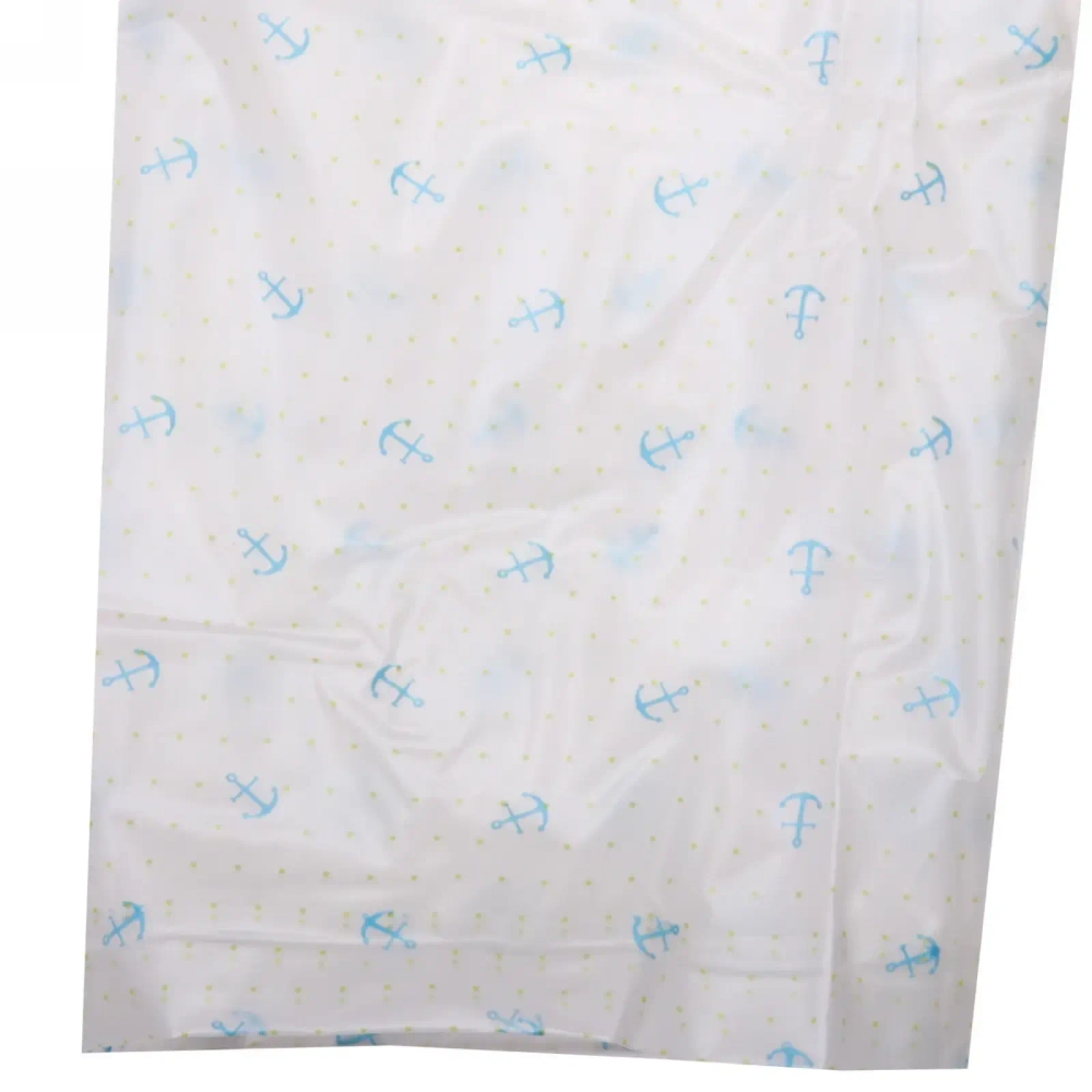 Дождевик-плащ 120 Мкрн 110*62см «Якорь» с капюшоном и завязками, на кнопках, ДоброСад