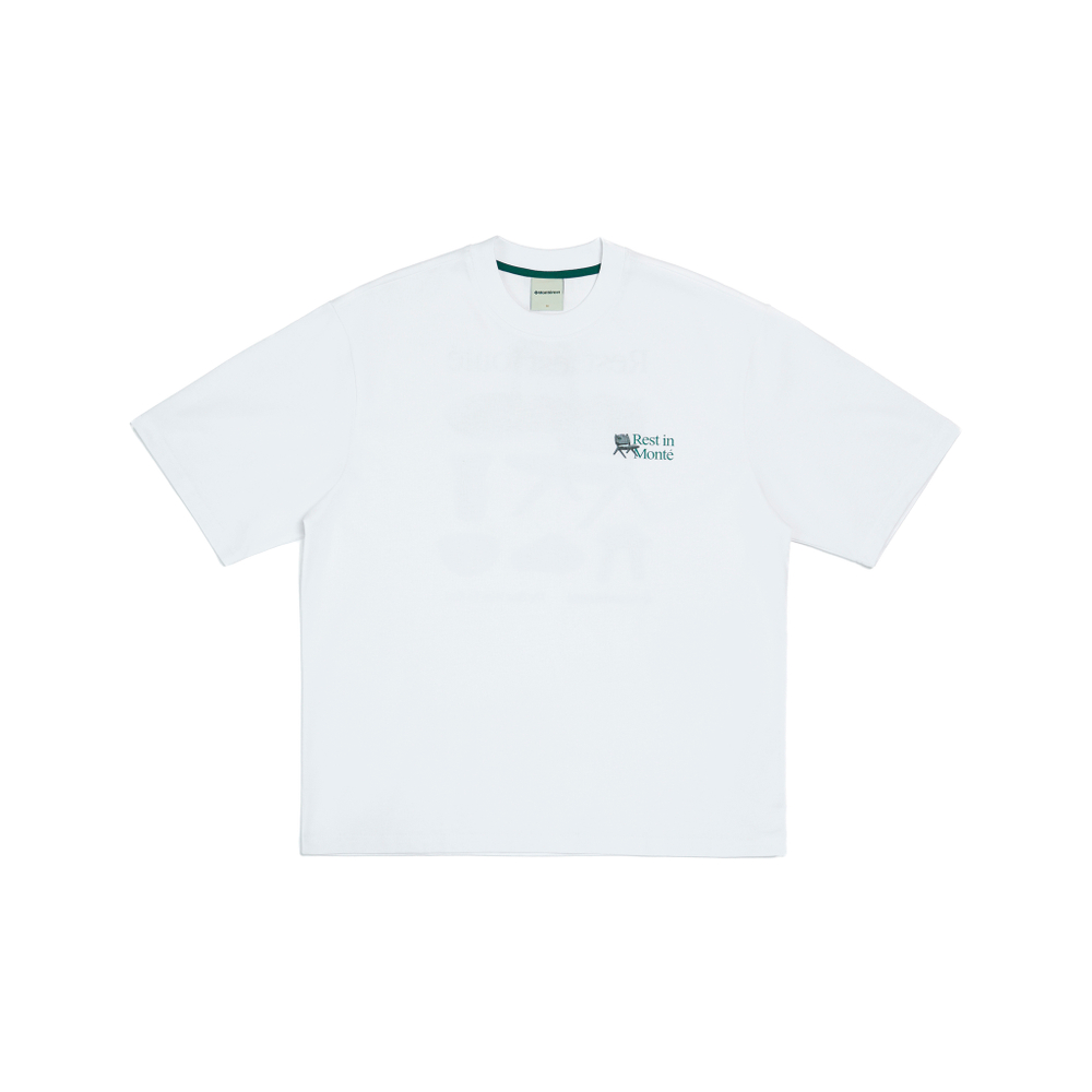 Футболка Nothomme Monterest T-shirt White  "Rest in Monte"