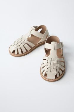 ZARA КЛАССИЧЕСКИЕ САНДАЛИИ, БЕЛЫЙ