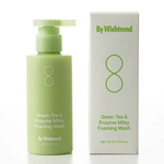 Энзимное средство для умывания с зелёным чаем By Wishtrend Green Tea & Enzyme Milky Foaming Wash