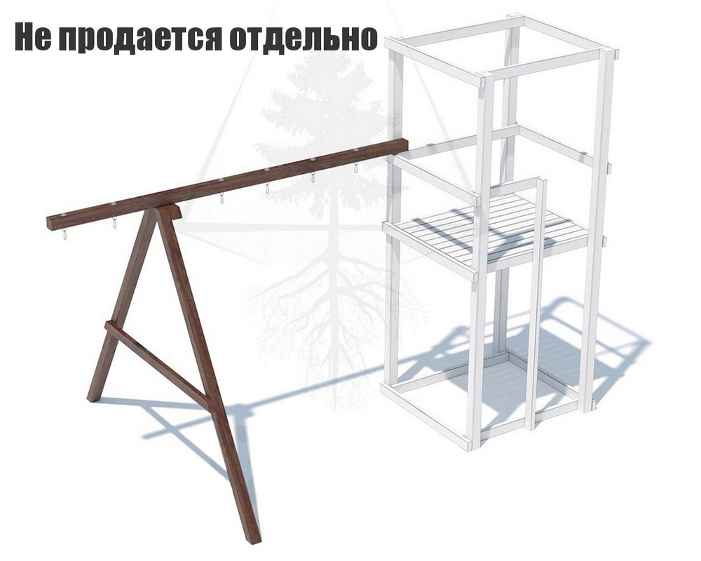 Каркас приставных качелей