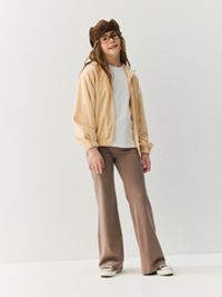 Брюки клеш "Тауп" облегченные 7+