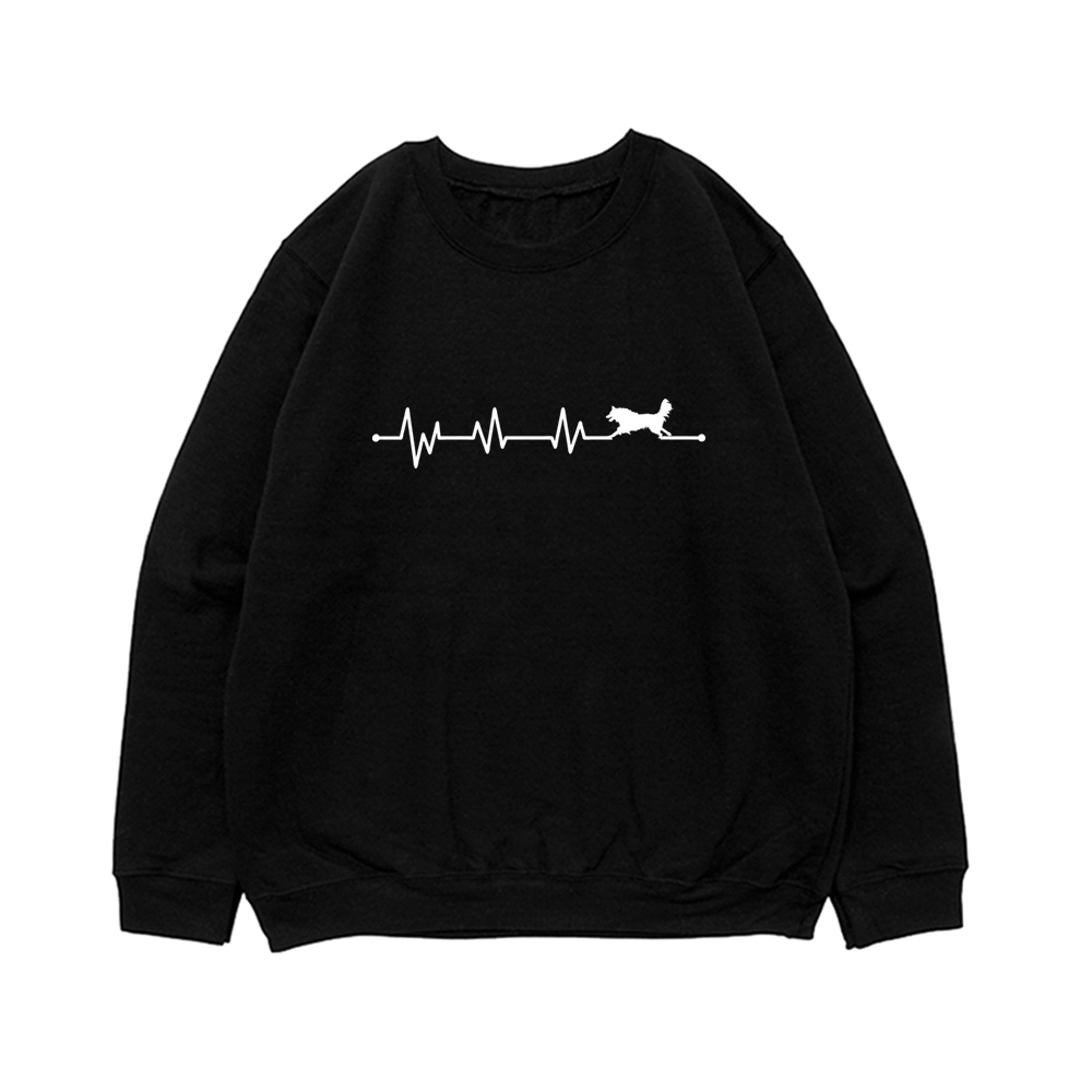 Свитшот "Бордер Колли - сердечный ритм"