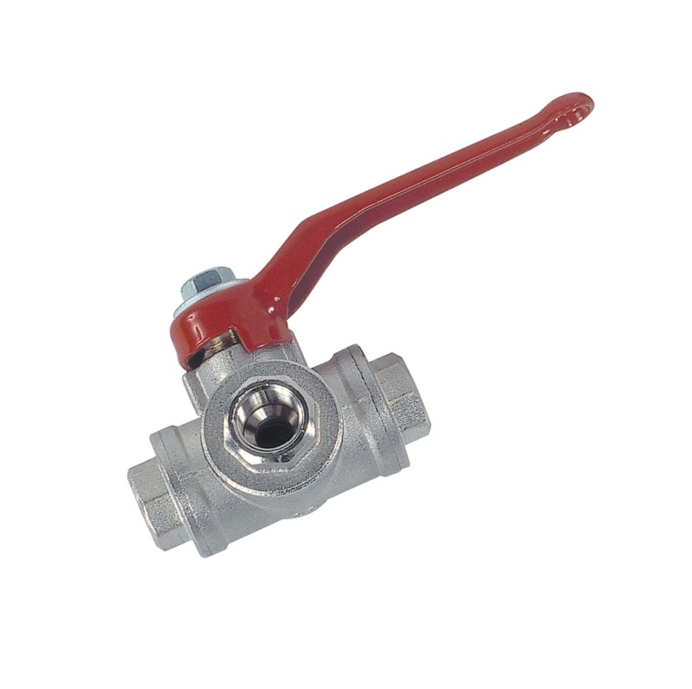 Кран трёхходовой 1/4", GARTEC (Италия)