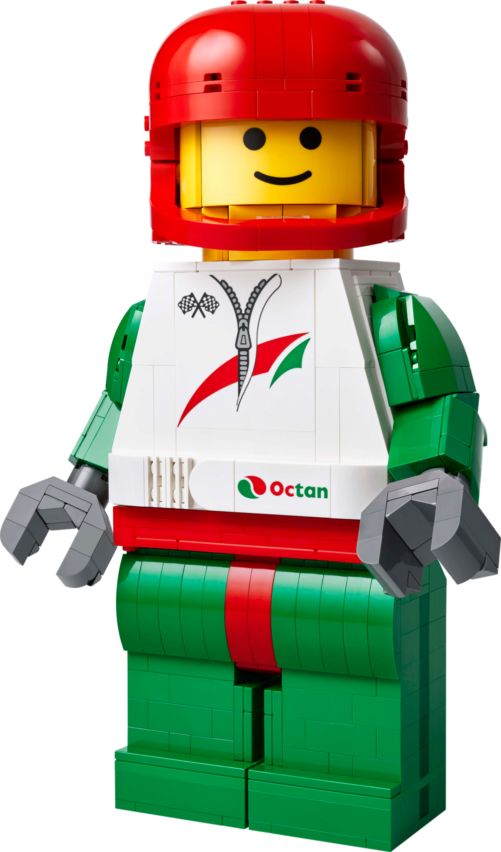 Конструктор Лего Минифигурки Увеличенная минифигурка гонщика 40819 | LEGO Up-Scaled Racing Driver 694 деталей 10+