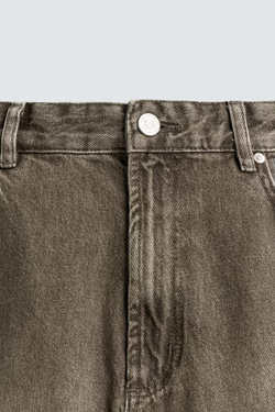 ZARA ДЖИНСЫ BAGGY FIT, ХАКИ