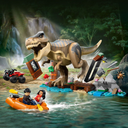 LEGO Jurassic World - Побег по реке от тираннозавра 76975