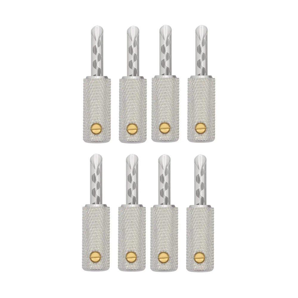 Wireworld Set of 8 Uni-Term Silver Bananas w/Sockets, коннектор "банан", посереб., 8шт. (BANSUTM08)