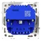Розетка встраиваемая VOLTUM S70 с заземлением и защитными шторками, 16А, с USB, A+С, (шелк)
