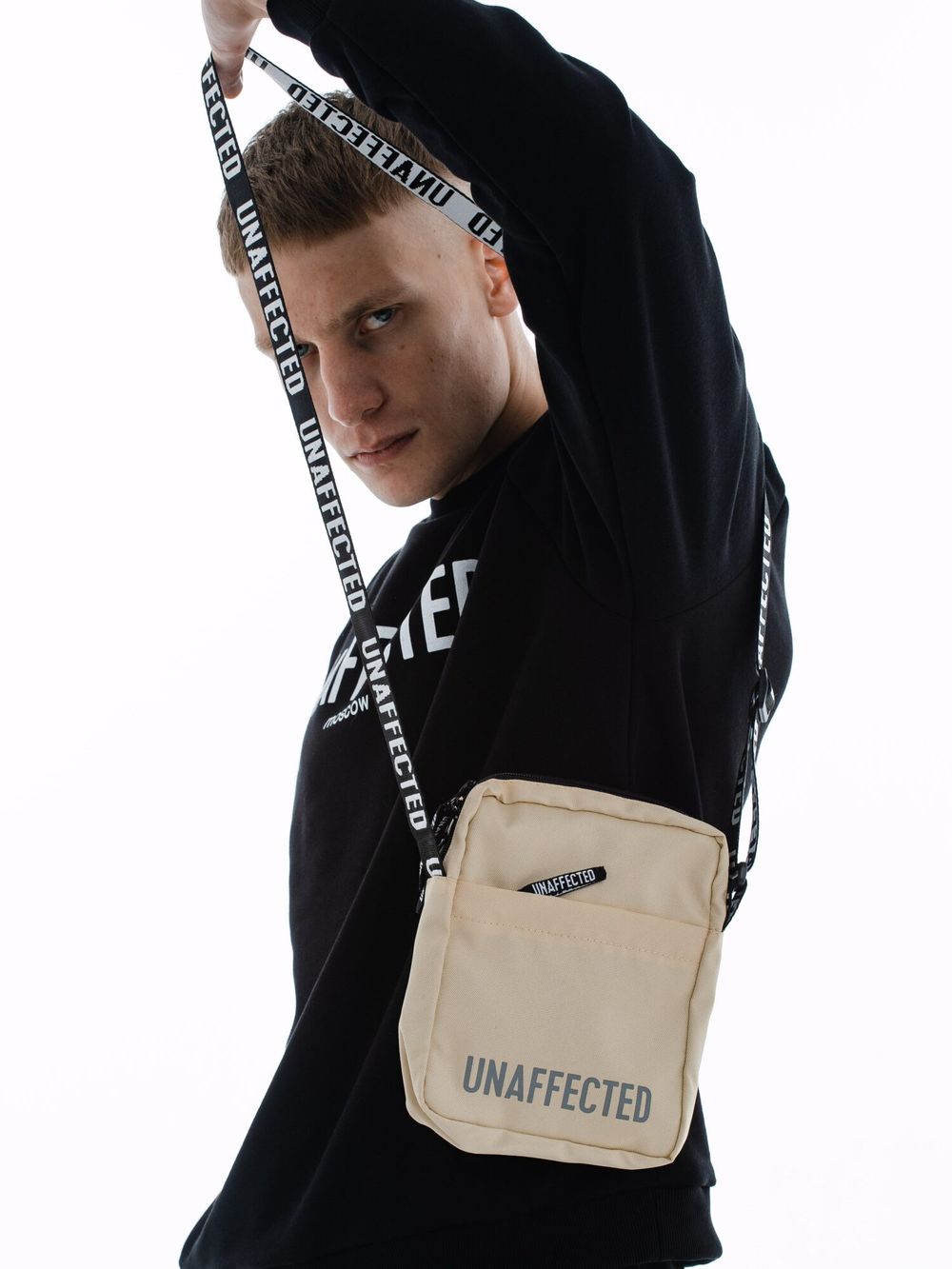 Сумка Мессенджер Unaffected Стропа Бежевая