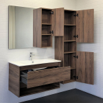 Шкаф-колонна Comforty Бордо-40 дуб темно-коричневый