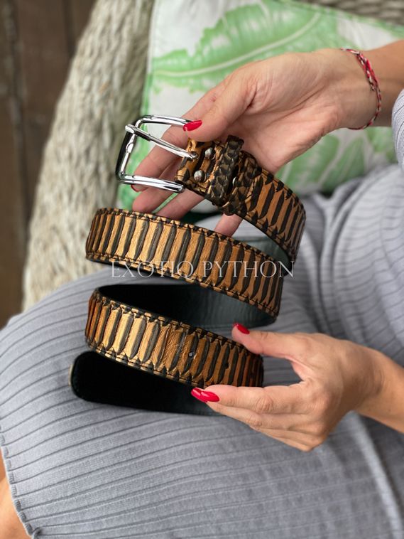 Ремень из кожи питона AC-54