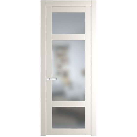 Межкомнатная дверь эмаль Profil Doors 1.3.2PD перламутр белый стекло матовое