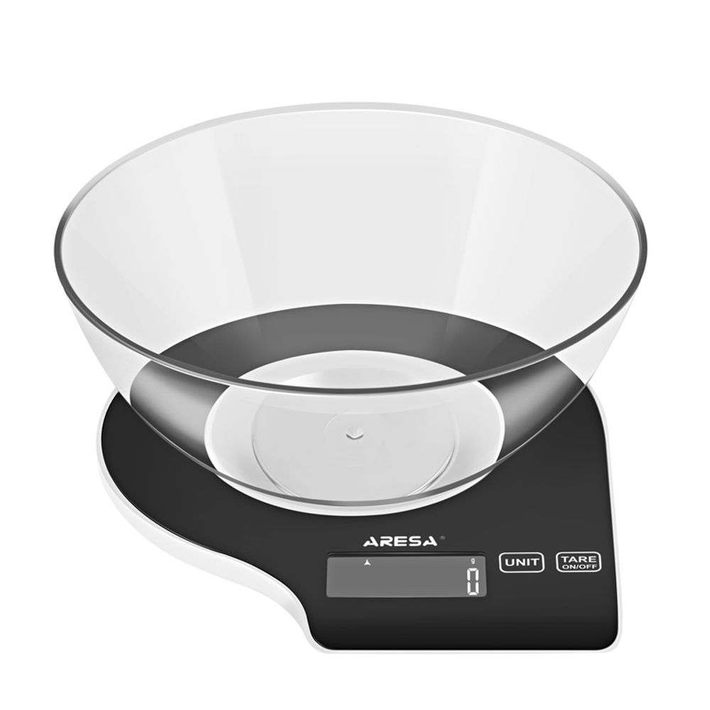 Весы кухонные с чашей Aresa AR-4301 черный Весы кухонные с чашей Aresa AR-4301 черный