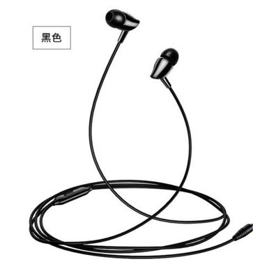 USAMS Headphones EP-37 In-ear Plastic 1.2M Black MOQ:220 (HSEP3701)