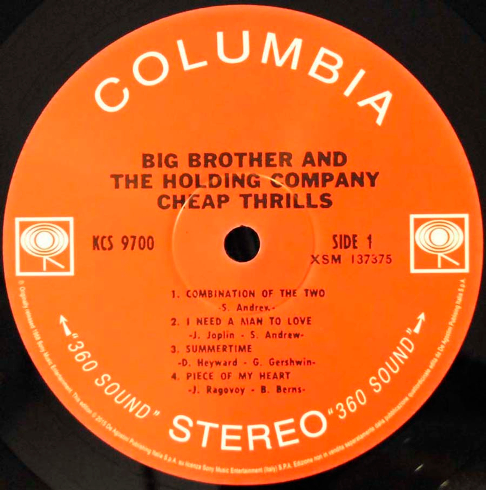 Big Brother & The Holding Company / Cheap Thrills (LP)