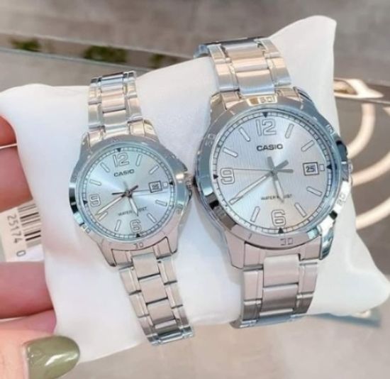 Парные часы Casio Standard: MTP-V004D-7B2 и LTP-V004D-7B2