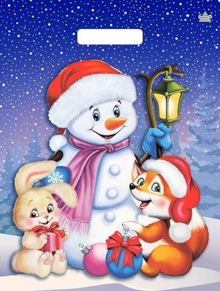 Пакет ВУР 31*40см НГ 60 мкм Веселые друзья 1шт