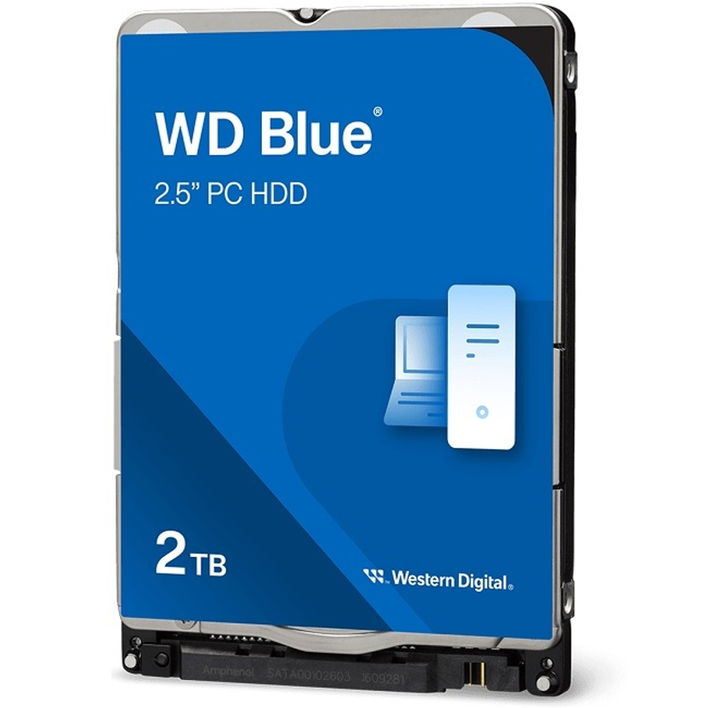 Жесткий диск NBook HDD 2.5" 2Tb, SATA-III, Western Digital, 128Mb, 5400rpm, Blue Mobile (WD20SPZX)