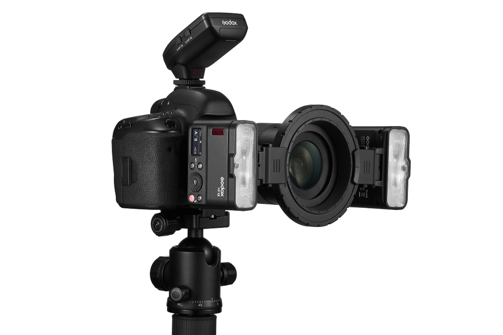 Комплект импульсных осветителей Godox MF12-K2 для макросъемки