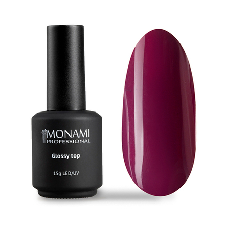 Monami Glossy Top - Топ для гель-лака без липкого слоя, 15мл
