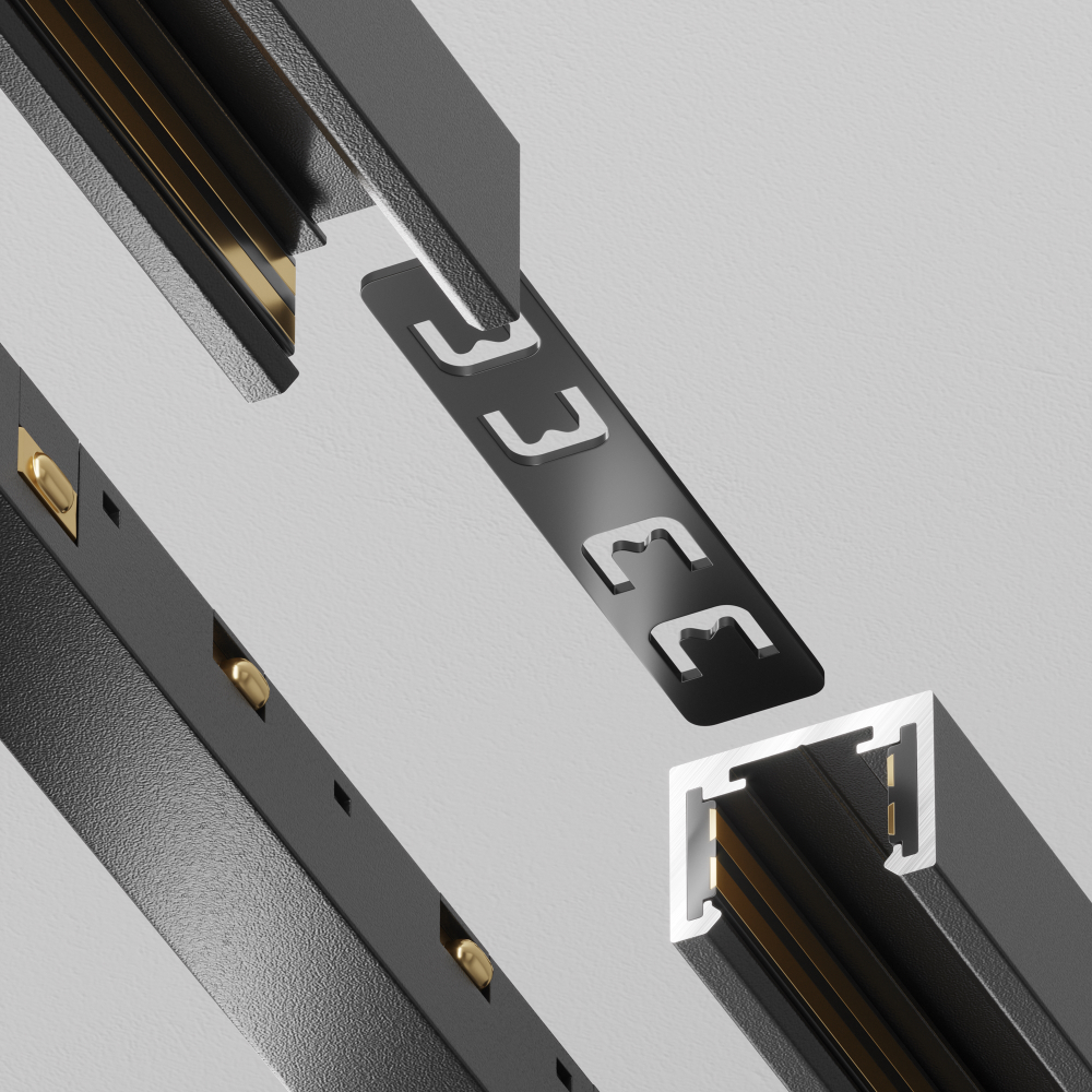 Коннектор прямой  накладной/встраиваемый Maytoni Exility X TRA239C-21B