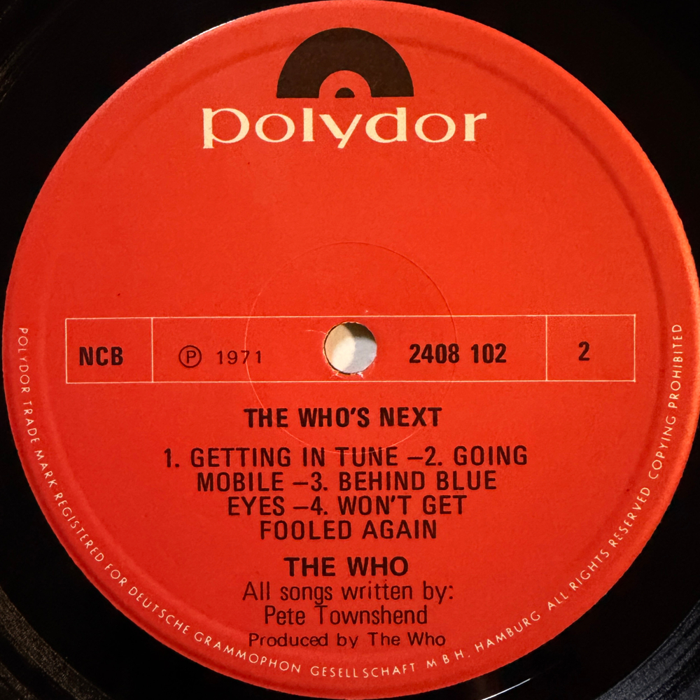 The Who – Who's Next (Скандинавия 1974г.)