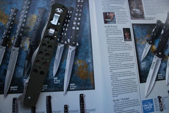 Складной нож Cold Steel 26SY6 Ti-Lite 6 Lynn Thompson c клинком из стали 440C, рукоять Zytel