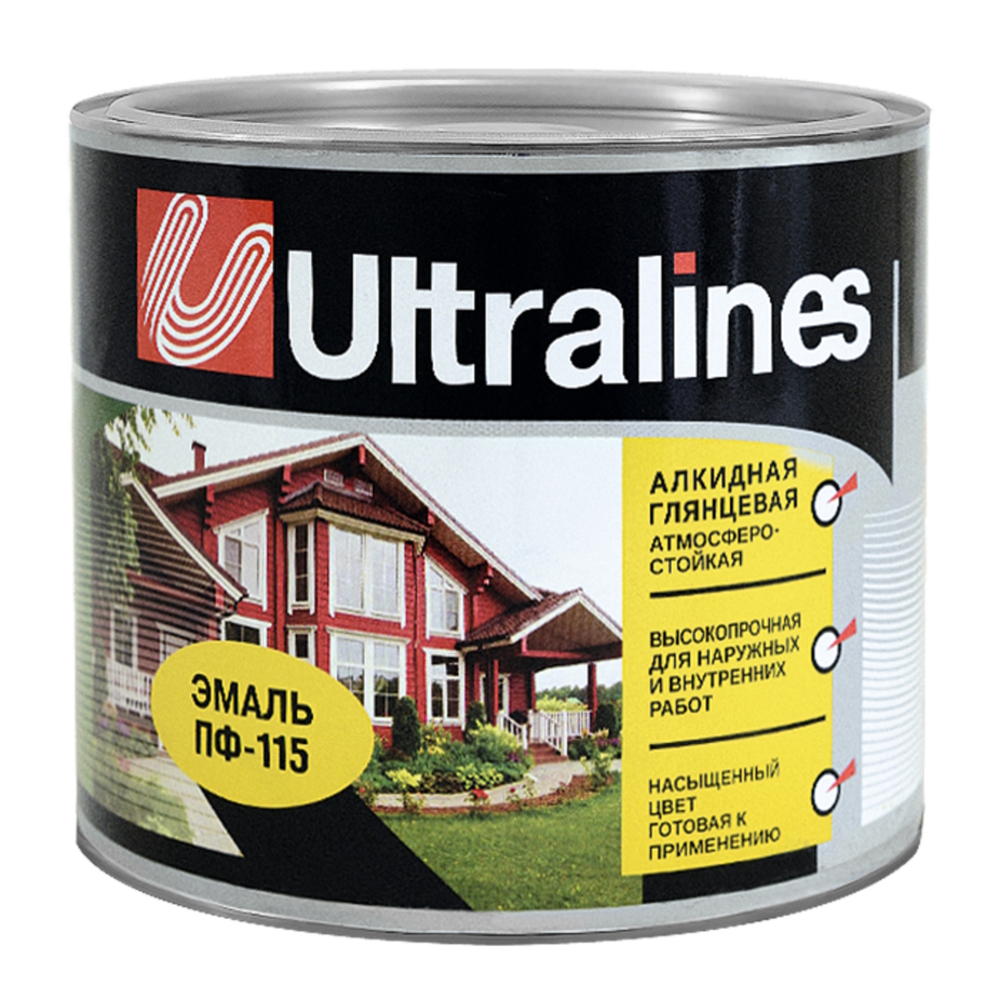 Эмаль ПФ-115 РАДУГА Ultra Lines  белая  0,8кг
