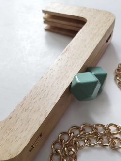 Фермуар деревянный Бежевый