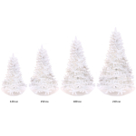 Ёлка «Звон вьюги» 180 см, ПВХ (786 веток), белый иней, Белый