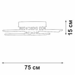 Люстра на штанге Vitaluce V3893 V3893-0/9PL