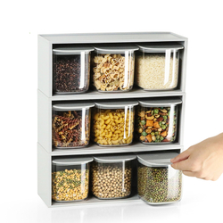 Набор для хранения Qualy ql10371-cl-gy