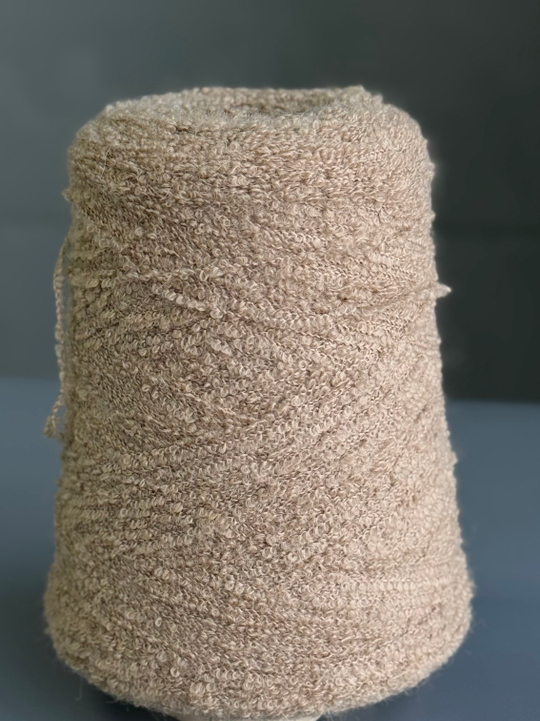 Пряжа букле Pool TREND BABYB4 (80% бебиальпака, 20% па) 400м/100 гр, беж