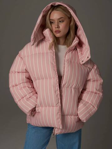 Куртка розовая зимняя