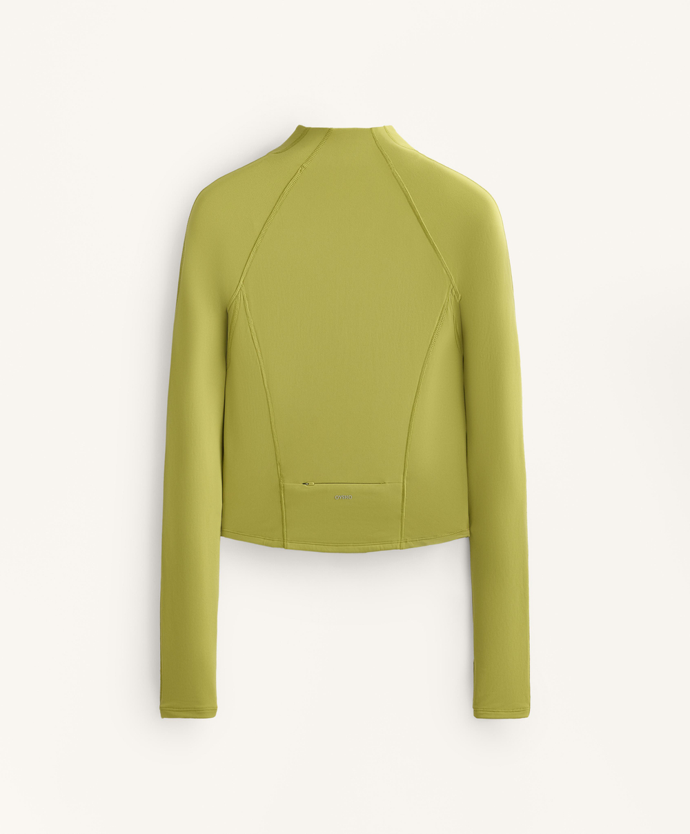 Oysho Легкая и теплая высокотехнологичная куртка Running, светло-оливковый