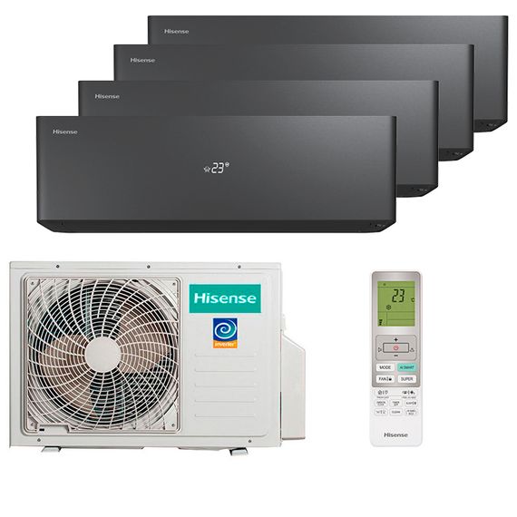 Мультисплит система на 4 комнаты Hisense AS-10UW4RXVQH00AG(B) x 4 / AMW4-27U4RJC