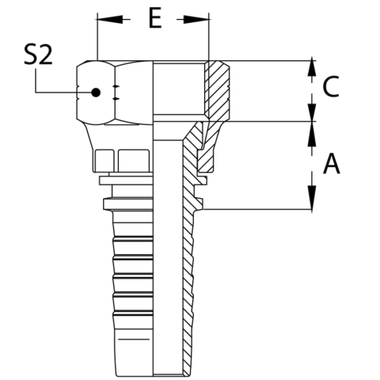 Фитинг DN 16 JIC (Г) 7/8