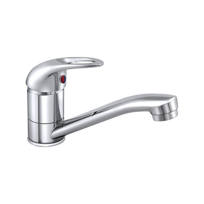 Смеситель для мойки и умывальника с коротким изливом, одноручный, СЛ-ОД-Р20, Славен