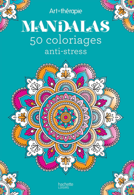 Hachette/ раскраска по номерам/ Mandalas 50 coloriages anti-stress
