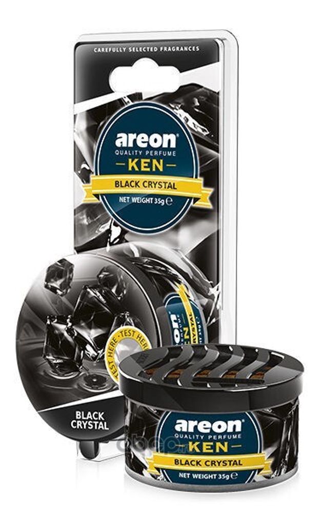 Ароматизатор на панель  KEN BLISTER  Черный кристал (AREON)