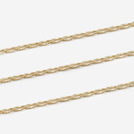 Цепь "Cupid" волнистая, звено 4,1*12,2мм, позолота