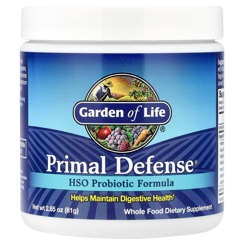 Garden of Life, Primal Defense®, пробиотик с гидрохлоридом, 81 г (2,85 унции)