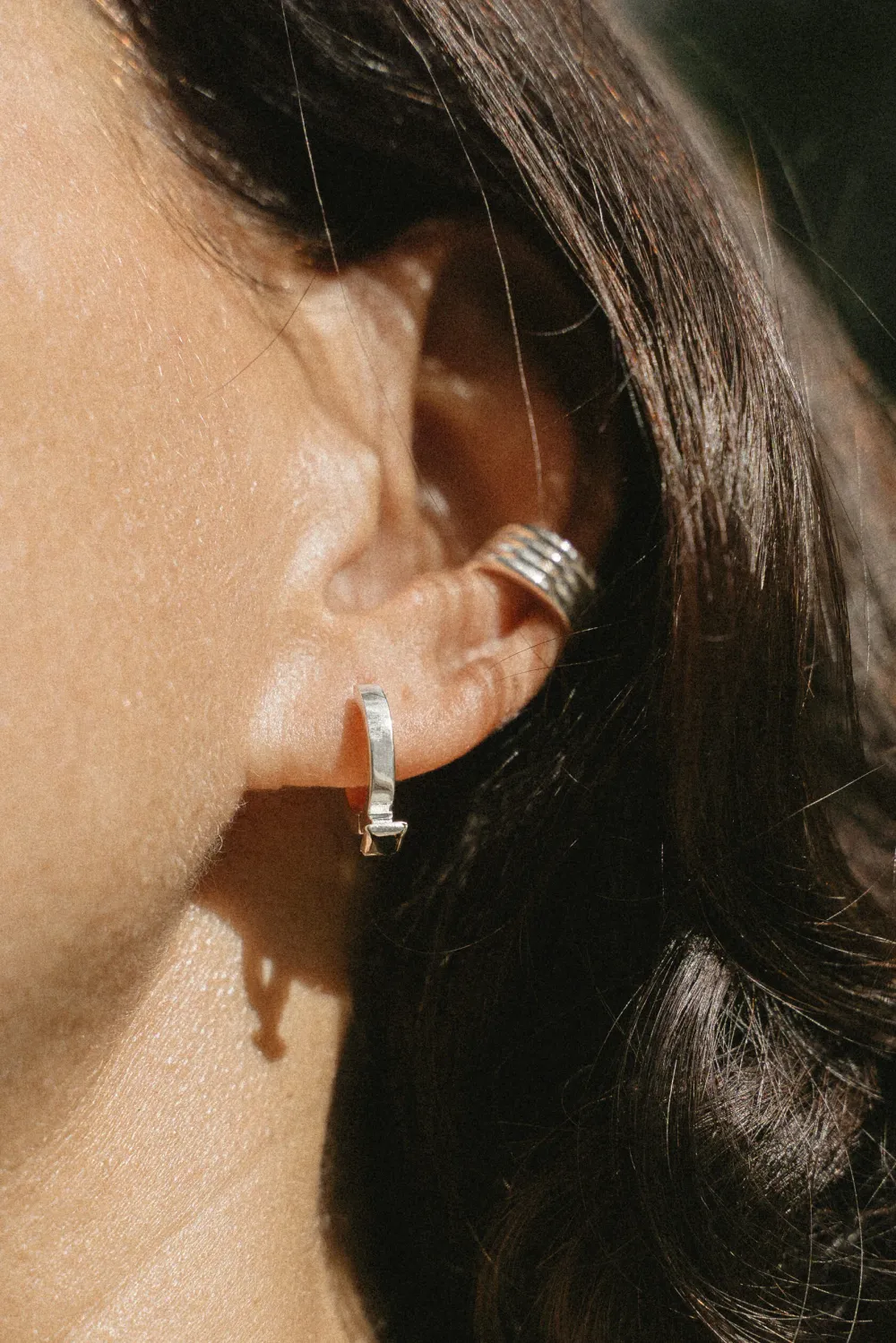 Серьги Опора с раухтопазом