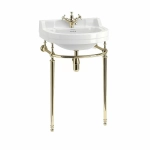 Консоль с раковиной Burlington Edwardian B6 1TH золото