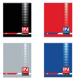 Тетрадь А5 96л. клетка "Indai" скоба, обложка картон (BRAUBERG)