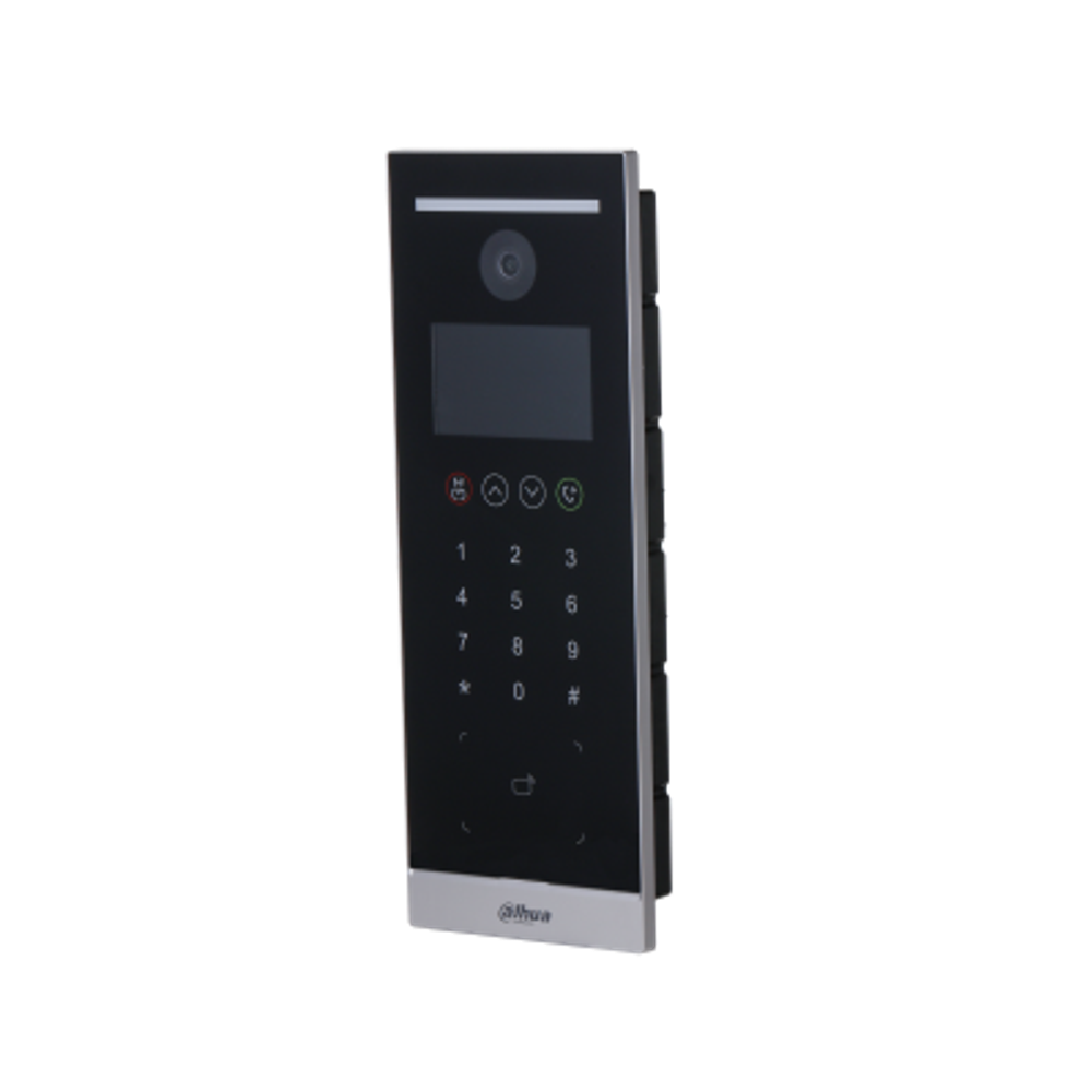 DHI-VTO6521H-D-S2-EA Многоабонентская IP вызывная панель c сенсорной клавиатурой, считыватель EM-marine(125кГц), адаптированная для работы с модулем сопряжения DHI-VTNC130AC