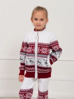 Кофта вязаная на молнии